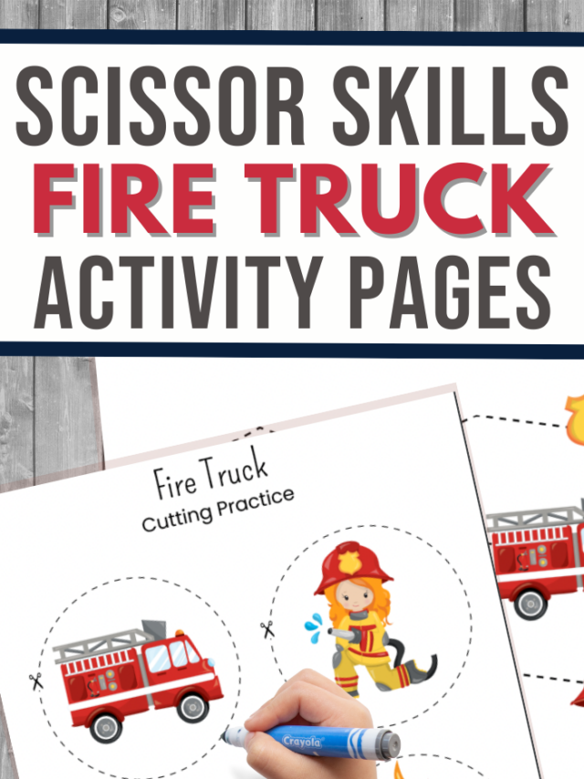 Fire Truck Cutting Activity