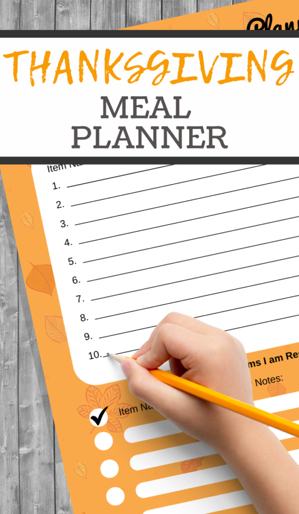Free Printable: Thanksgiving Menu Planning Sheet