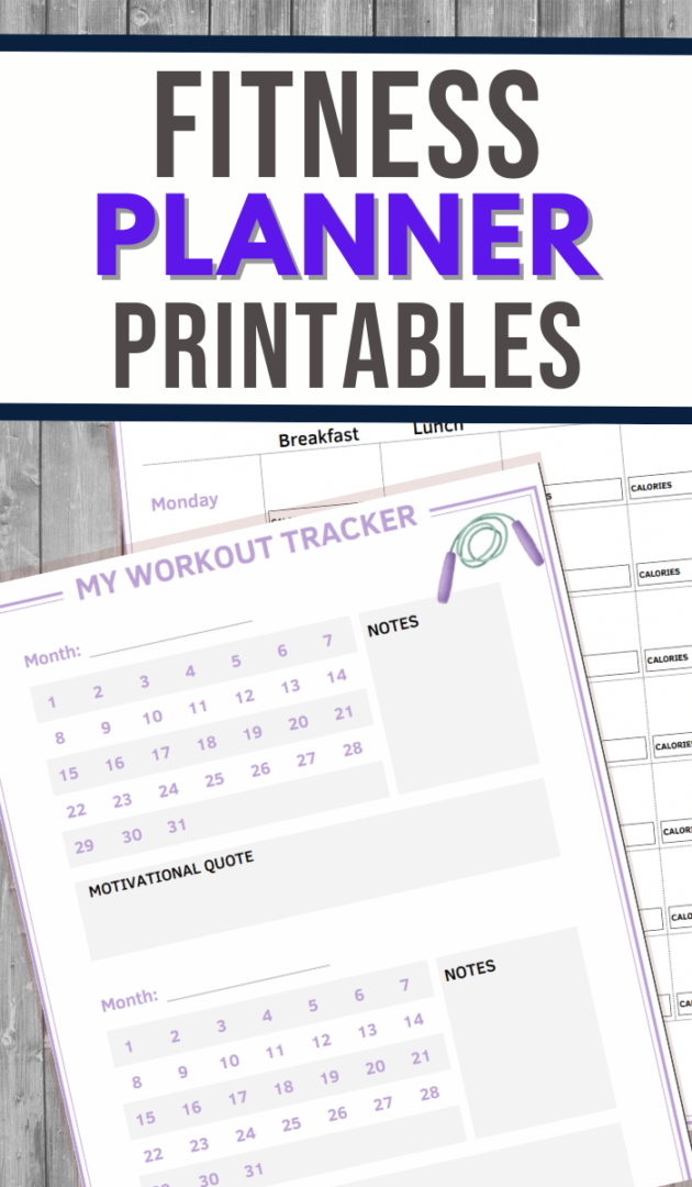 Fitness Planner - 3 Boys and a Dog