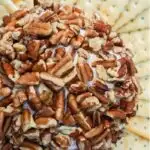 cheeseball with pecans holiday appetizer