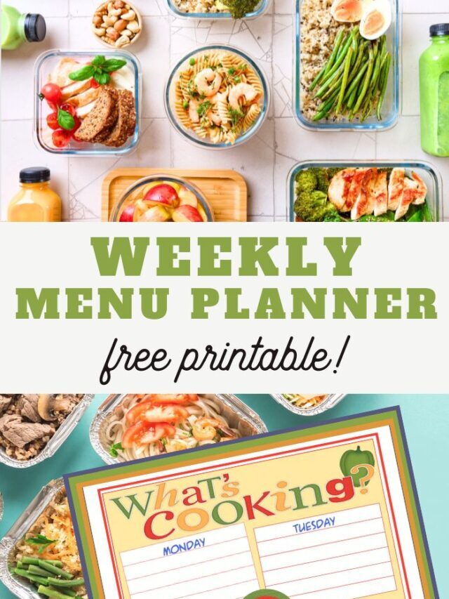 What’s Cooking Menu Planner Printable