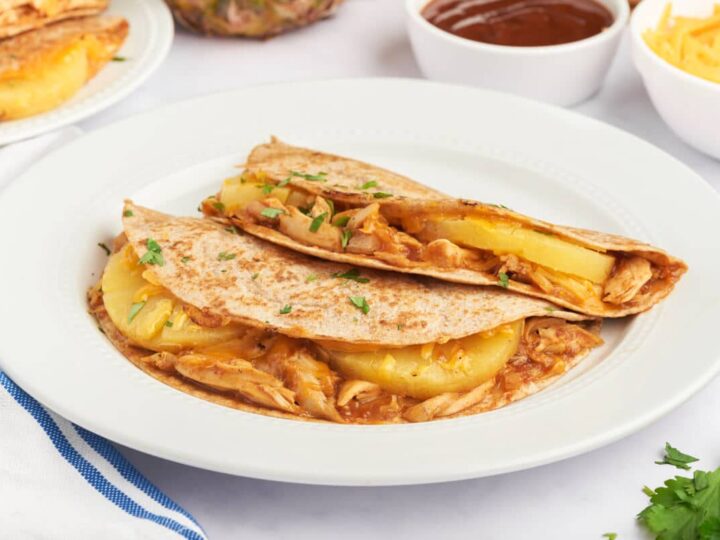 Image for BBQ Chicken & Pineapple Quesadillas Recipe