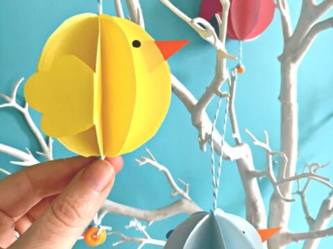 Image for Easy Paper Chick Craft – Chick Easter Decoration