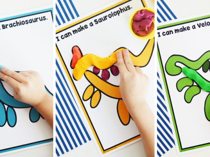 Image for Dinosaur Play Dough Mats Free Printable