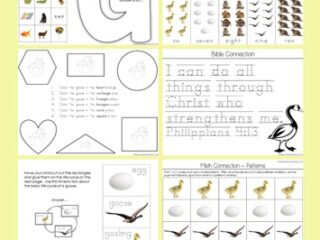 Image for FREE Goose Kindergarten Literature Unit 