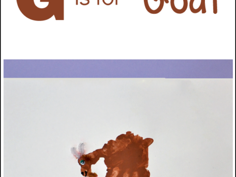 Image for Hand Print Art: G is for Goat