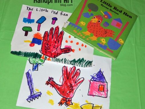 Image for The Little Red Hen Handprint Craft
