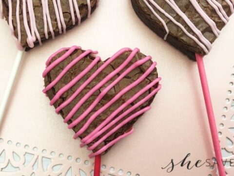 Image for Easy Valentine's Day Heart Brownie Pops