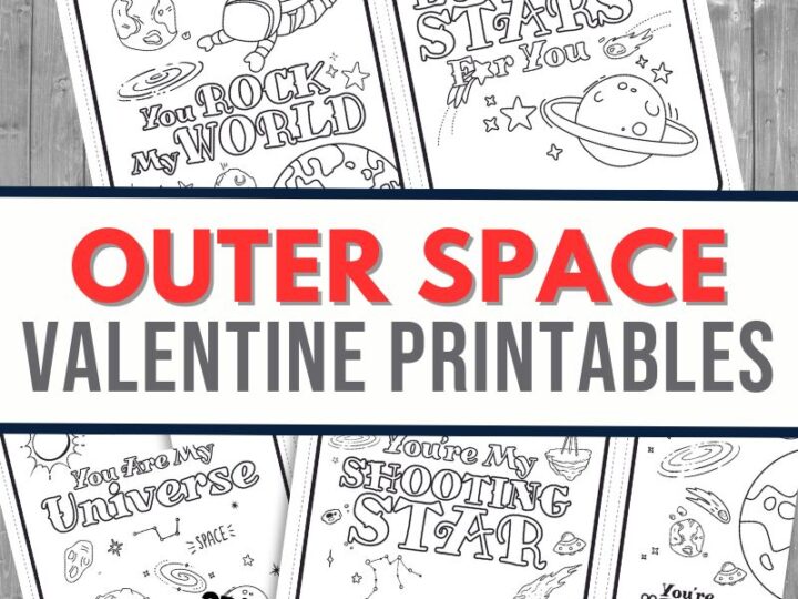 Image for Outer Space Valentine Cards Printable