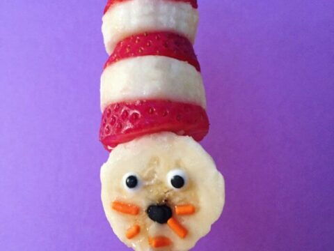 Image for Easy Cat In The Hat Dr. Seuss Party Snack Kabobs