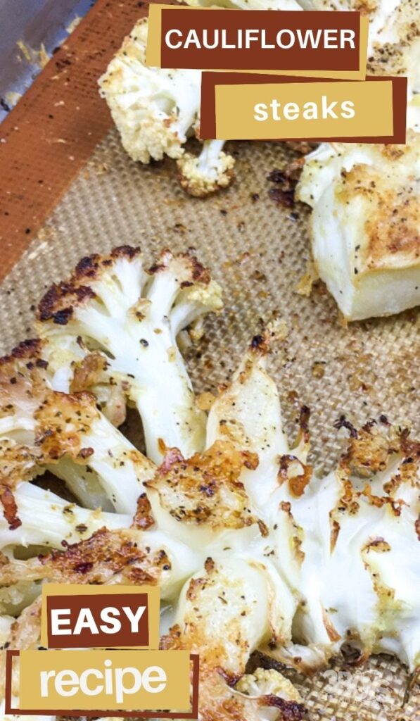 Roasted Cauliflower Steaks Recipe - 3 Boys and a Dog - Cooked Cauliflower Can Help Dogs With