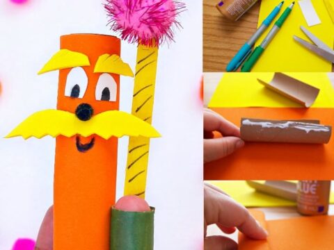 Image for Lorax Craft for Preschoolers - The Lorax Finger Puppets
