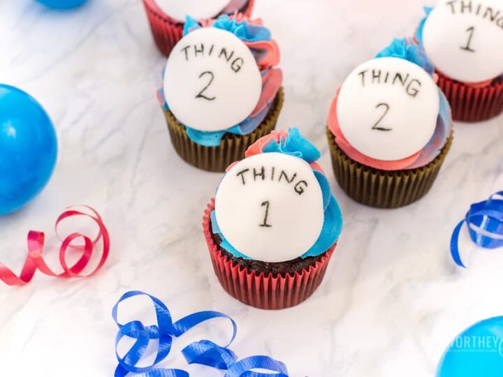 Image for Dr. Seuss Thing 1 and Thing 2 Cupcakes