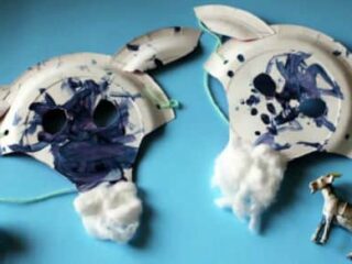 Image for A Fun Billy Goats Gruff Paper Plate Mask Craft