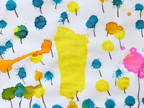Image for Truffula Tree Painting for Kids