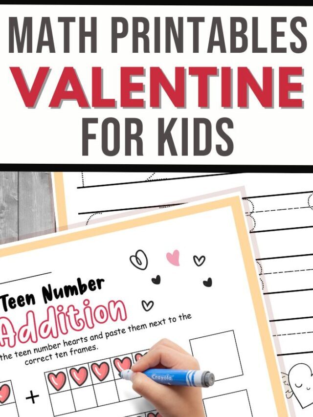 Valentine Math Sheets