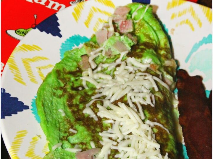 Image for Green Eggs and Ham Omelet for Dr Seuss Day!