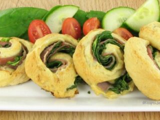 Image for Ham and Spinach Pinwheel Appetizer Recipe