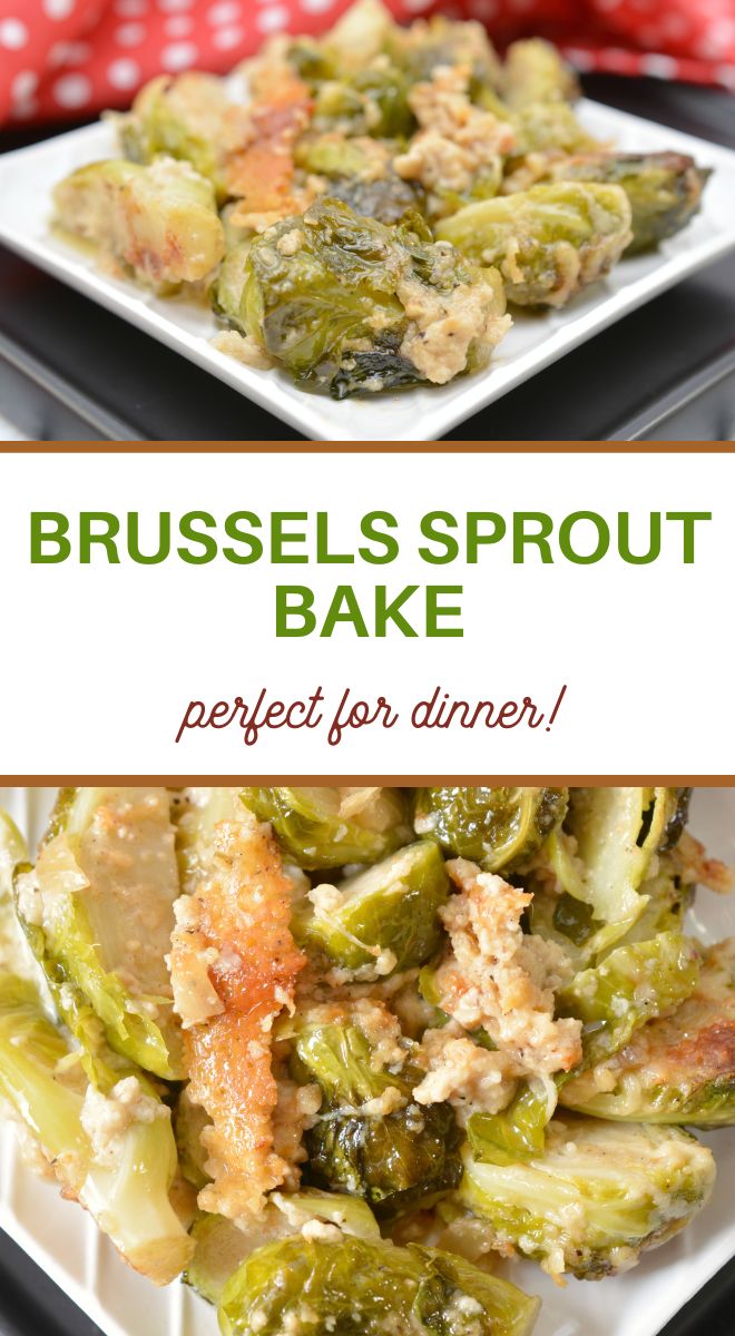Keto Creamy Brussels Sprouts Bake Recipe - 3 Boys and a Dog