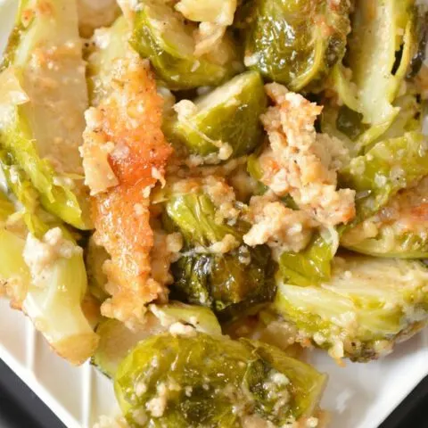 Keto Creamy Brussels Sprouts Bake Recipe