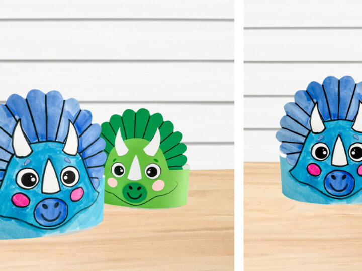Image for Dinosaur Headband Craft For Kids [Free Template]