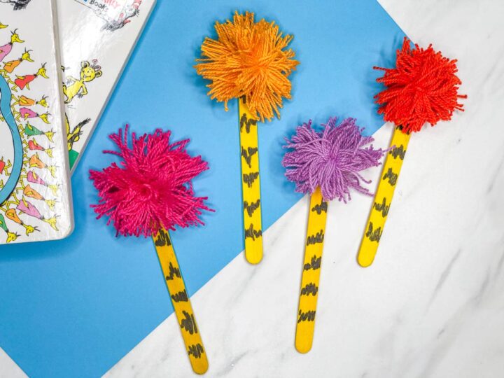 Image for Make This Easy Dr. Seuss Truffula Tree Craft For Kids