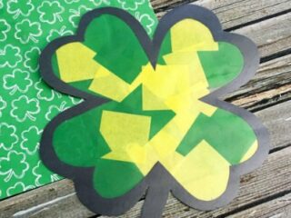 Image for Stained Glass Clover Craft for Kids
