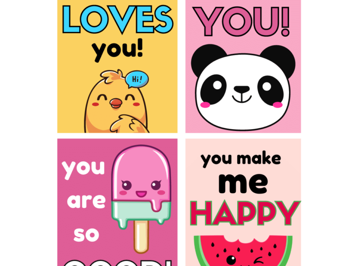 Image for CUTEST Printable Lunch Box Notes For Kindergarteners