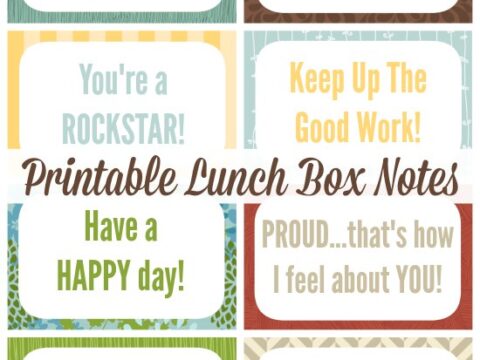 Image for Printable Lunchbox Notes
