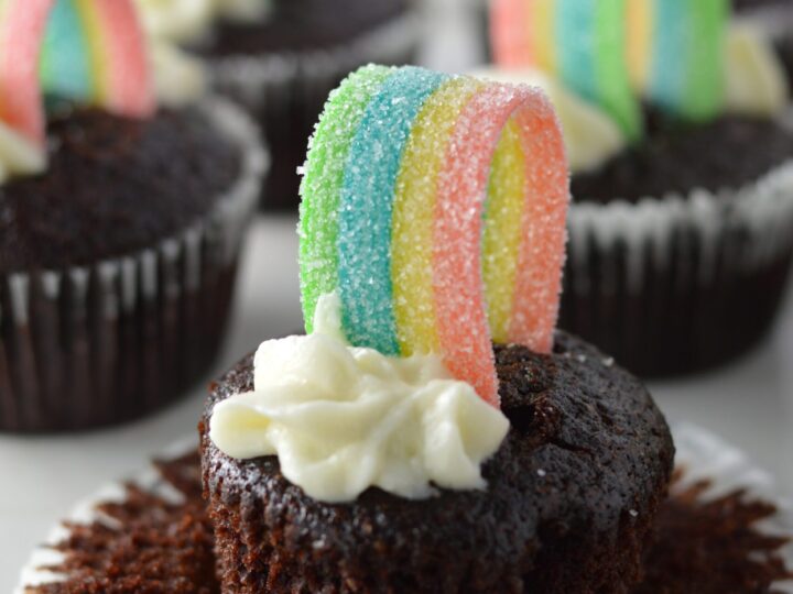 Image for Whole Wheat Chocolate Rainbow Cupcakes