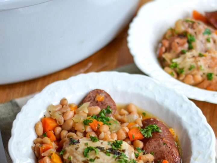 Image for Easy Slow Cooker Cassoulet with Chicken and Sausage