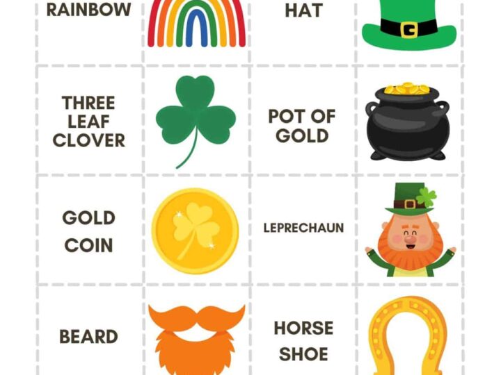 Image for St Patricks Day Matching Game Printable