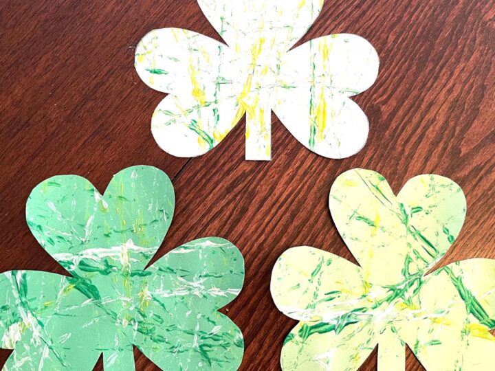 Image for Marble Paint Shamrock Craft (Free Printable)
