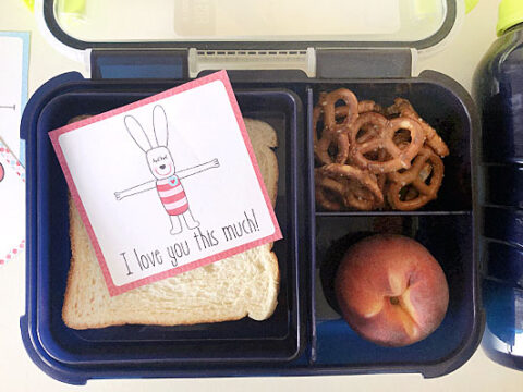 Image for Free Printable Valentine's Day Lunch Box Notes