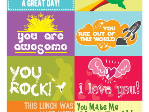 Image for Free Printable Lunchbox Notes for Back to School