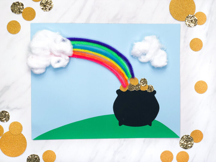 Image for Pot Of Gold & Rainbow Craft For Kids [Free Template]