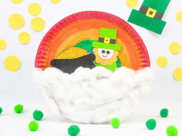 Image for Leprechaun Paper Plate Puppet Craft (Free Template)