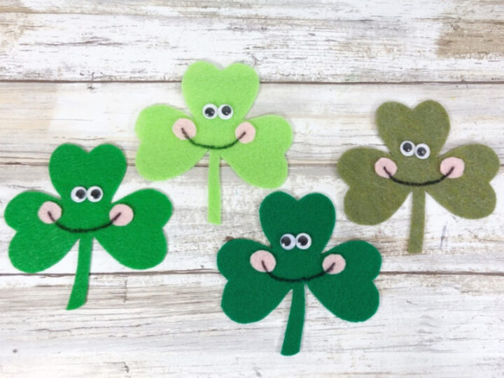 Image for Easy Felt Shamrock Crafts For Preschoolers and Elementary Kids