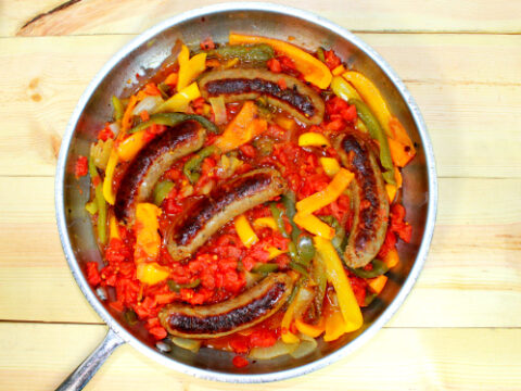 Image for Easy Italian Sausage, Peppers, and Onions