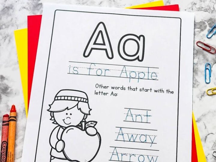 Image for A is for Apple Worksheet
