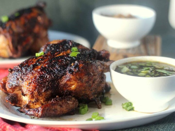 Image for Five-Spice Grilled Cornish Hens with Mongolian Grill Sauce