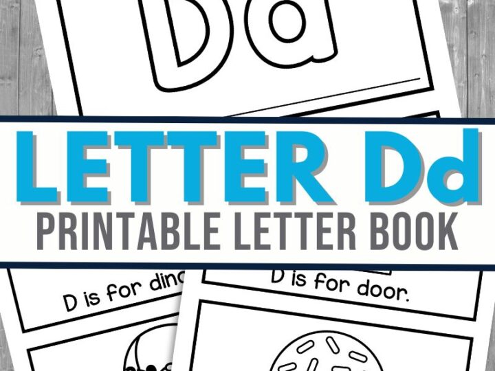 Image for Printable Letter D Book