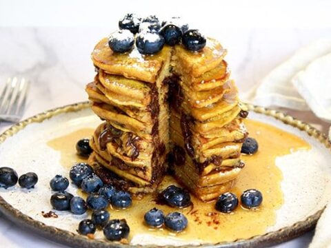 Image for Pumpkin Five Spice Pancakes with Chocolate Chips