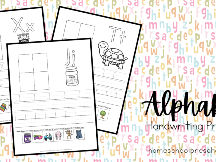 Image for Free Alphabet Preschool Handwriting Worksheets
