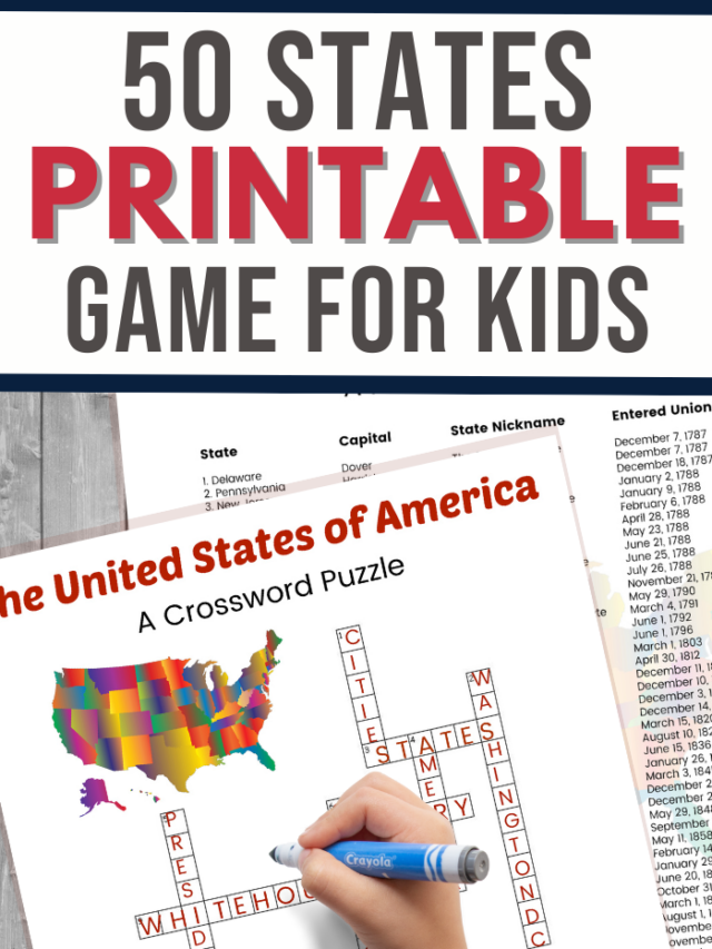 50 States Printable Game