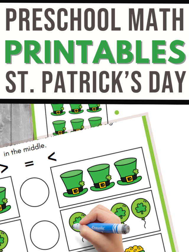 Saint Patrick’s Day Math for Preschool
