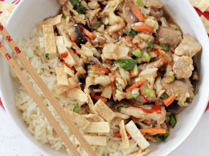 Image for Quick and Easy Pork and Cabbage Stir Fry Bowls