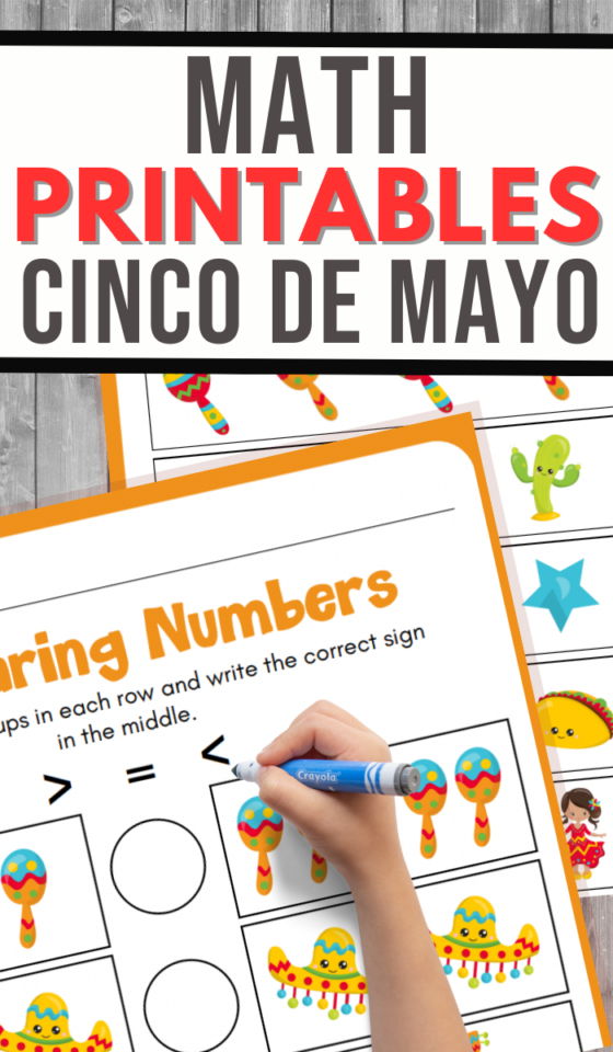 Cinco de Mayo Math for Preschool - 3 Boys and a Dog