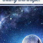 A starry night sky with a large moon rises above silhouetted trees. Text overlaid reads: Over-the-Moon Quotes: Dreamy and Unique! in a mix of bold and cursive fonts, perfectly capturing the essence of enchanting dreams. Logo positioned in the bottom left corner.