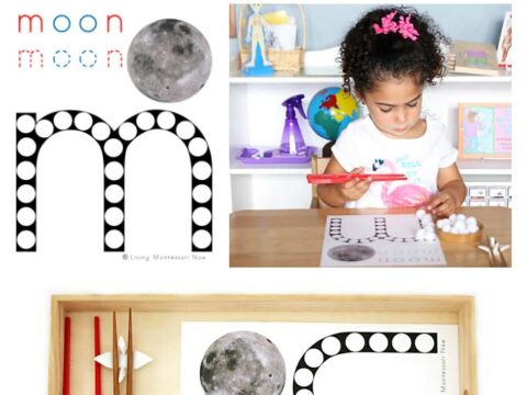 Image for Free Moon Do-a-Dot Printable (Montessori-Inspired Instant Download)